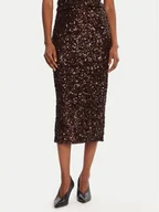 Spódnice - Marella Spódnica ołówkowa Rennes 2523776011 Brązowy Slim Fit - miniaturka - grafika 1