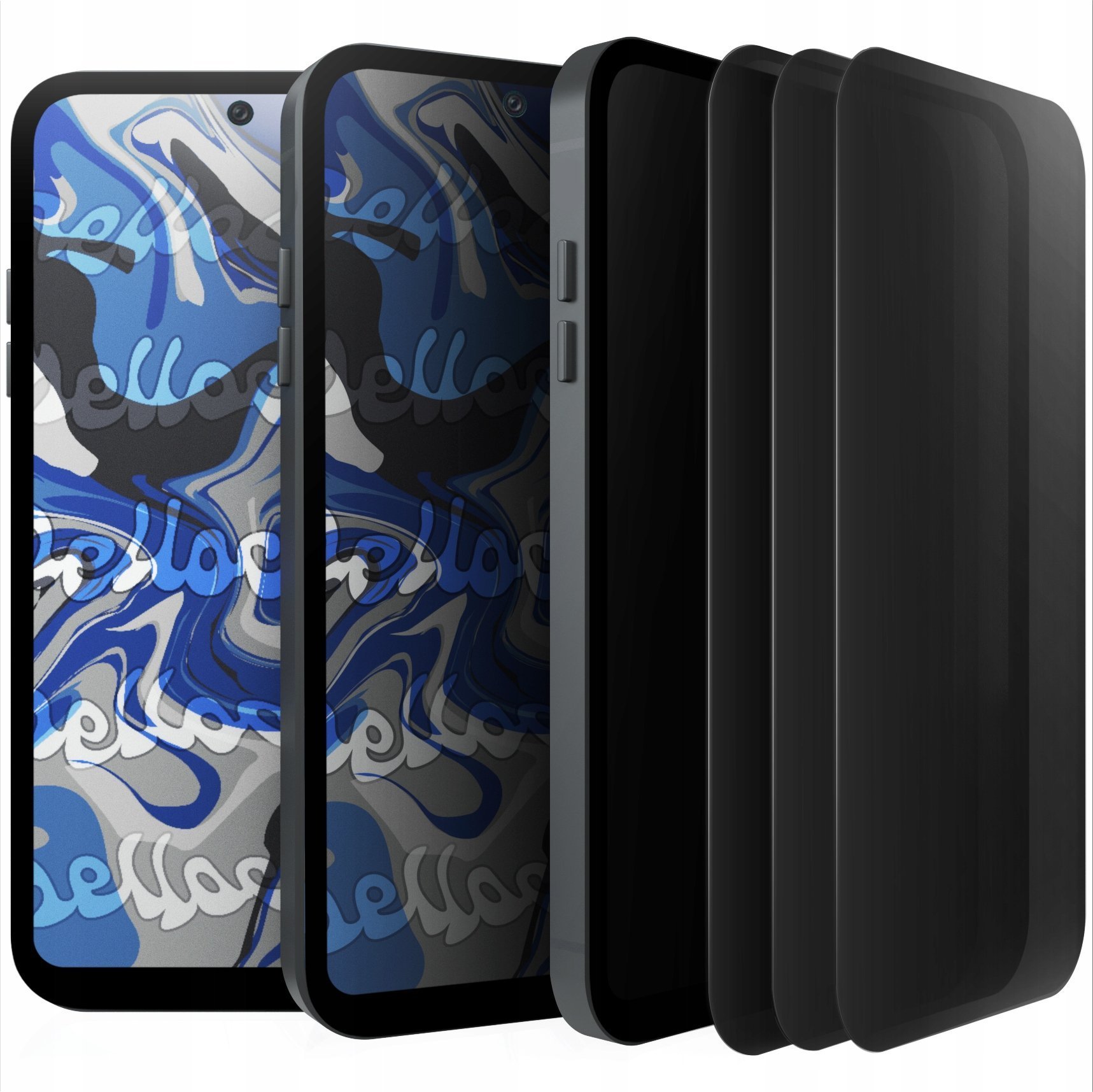 Hello Case [3-pak] Szkło Hartowane Do Samsung Galaxy A54 5G Antyszpiegowskie, 9H, 5D