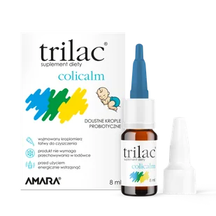 Trilac Colicalm, krople, od urodzenia, 8 ml - Układ pokarmowy - miniaturka - grafika 1