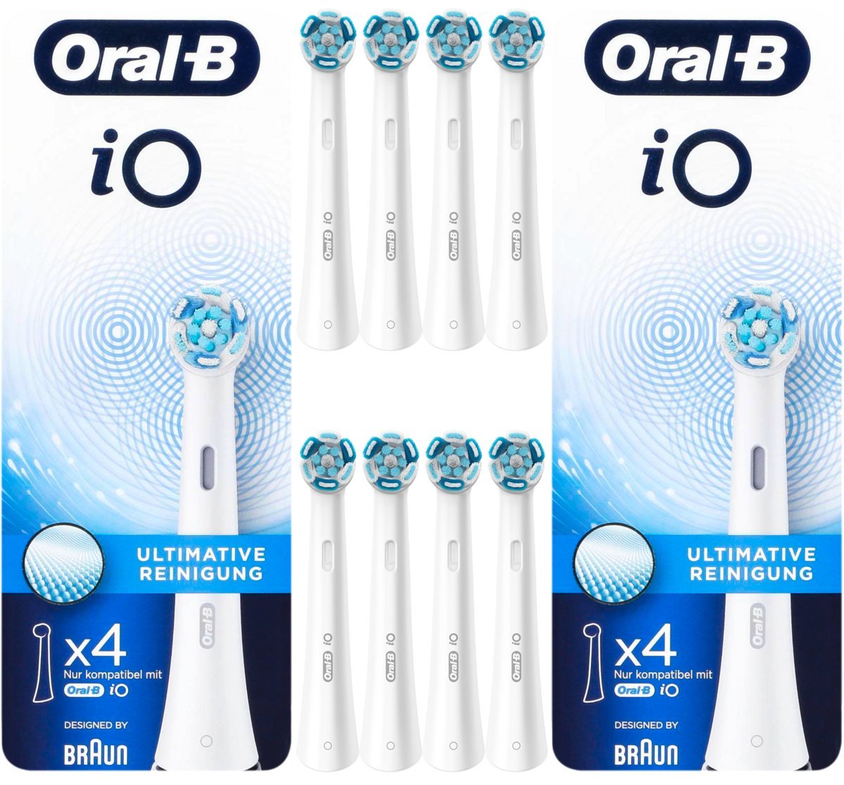 8X ORYGINALNA KOŃCÓWKA DO SZCZOTECZKI ELEKTRYCZNEJ ORAL-B IO ULTIMATE CLEAN