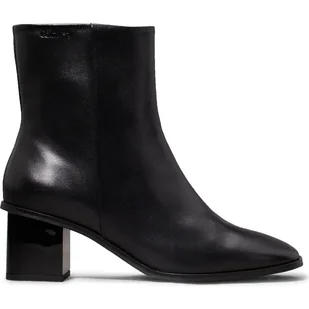 Calvin Klein Skórzane botki na słupku - Botki damskie - miniaturka - grafika 1