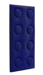 Panel ścienny tapicerowany Velvet Lego 25x50x4 cm granatowy - Meble modułowe i akcesoria Panel ścienny tapicerowany Velvet Lego 25x50x4 cm granatowy - Meble modułowe i akcesoria - miniaturka - grafika 1