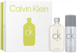 Zestaw Calvin Klein CK One Woda toaletowa 100ml + dezodorant 150 ml (3616304104671) - Zestawy kosmetyków damskich - miniaturka - grafika 1