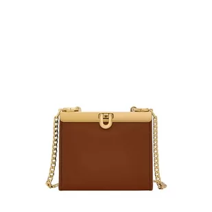 Fossil Crossbody portfel damski Penrose dla kobiet mały miękki skóra bydlęca, SL10027200, brązowy - Torebki damskie - miniaturka - grafika 1