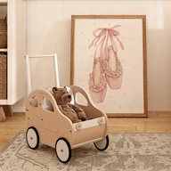 Wyposażenie pokoiku dziecięcego - Plakat dla dziewczynki różowe baletki - miniaturka - grafika 1