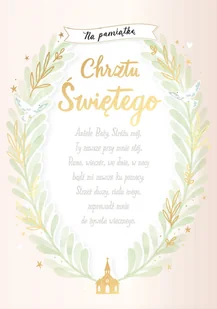 Kartki na Chrzest z pięknymi życzeniami DK1300 - Kartki okolicznościowe i zaproszenia - miniaturka - grafika 1