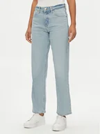 Spodnie damskie - Lee Jeansy Rider Classic 112346314 Niebieski Straight Fit - miniaturka - grafika 1