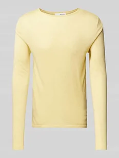 Sweter z dzianiny z okrągłym dekoltem model ‘Rome’ - Swetry męskie - miniaturka - grafika 1