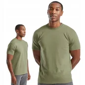 Koszulki męskie - T-shirt Gruba Koszulka Męska 100% Bawełna Fruit Loom 610440 ZIELONY M - miniaturka - grafika 1