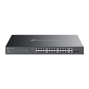TP-Link Omada ES228GMP łącza sieciowe Zarządzany L2 Gigabit Ethernet (10/100/1000) Obsługa PoE Czarny ES228GMP - Pozostałe akcesoria sieciowe - miniaturka - grafika 1