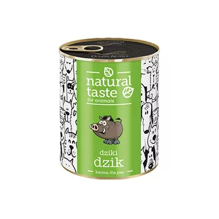 Dolina Noteci Natural Taste Puszka dla Psa Dziki Dzik 800g 52749-uniw - Mokra karma dla psów - miniaturka - grafika 1