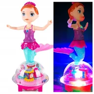 Zabawki interaktywne dla dzieci - Lalka SYRENKA tańcząca BALETNICA JEŹDZI ŚPIEWA ŚWIECI LED mija przeszkody - miniaturka - grafika 1