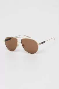 Gucci okulary przeciwsłoneczne męskie kolor brązowy - Okulary przeciwsłoneczne - miniaturka - grafika 1