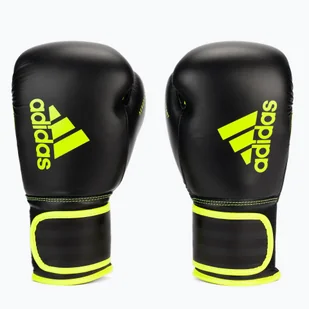 adidas Rękawice bokserskie adidas Hybrid 80 czarno-żółte ADIH80 - Rękawice bokserskie - miniaturka - grafika 1