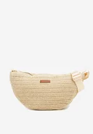 Torebki damskie - Beżowa Pleciona Torebka Typu Listonoszka Galivana - miniaturka - grafika 1