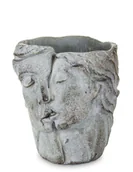 Donice - Ozdobna Osłonka na doniczkę Głowa Twarz Betonowa - miniaturka - grafika 1