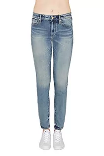Spodnie damskie - Armani Exchange J01 Super Skinny dżinsy damskie, Indigo Denim, 26 - grafika 1