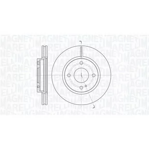 Tarcza hamulcowa MAGNETI MARELLI 361302040108 - Tarcze hamulcowe - miniaturka - grafika 1