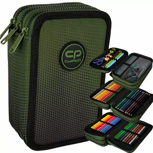 COOLPACK PIÓRNIK TRZYKOMOROWY WYPOSAŻONY GRASS - Piórniki - miniaturka - grafika 1