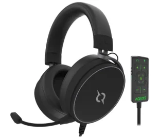 Aqirys Sagitta Nauszne Czarny - Słuchawki - miniaturka - grafika 1