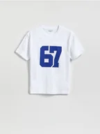 Koszulki dla chłopców - Reserved - T-shirt z nadrukiem - jasnoniebieski - miniaturka - grafika 1