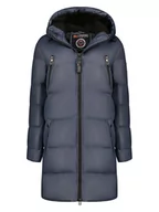 Kurtki damskie - Geographical Norway Parka "Adrianna" w kolorze granatowym - miniaturka - grafika 1