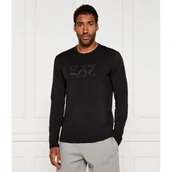 Koszulki męskie - EA7 Longsleeve | Slim Fit - miniaturka - grafika 1