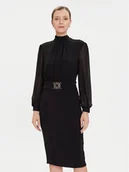 Sukienki - Rinascimento Sukienka koktajlowa CFC0126210003 Czarny Slim Fit - miniaturka - grafika 1