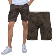 Odzież taktyczna i umundurowanie - Spodenki Alpha Industries Crew Short Camo 196201 415 - Dark Olive Camo 33 - miniaturka - grafika 1