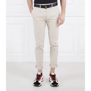 Calvin Klein Spodnie chino + pasek MODERN TWILL Slim Fit - Spodnie męskie - miniaturka - grafika 1