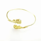 Bransoletki - Złote skrzypce - bransoletka srebrna - miniaturka - grafika 1