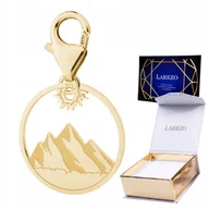 Wisiorki - ZAWIESZKA ZŁOTA Wisząca z Górami Góry Tatry Polska Słońce Natura SREBRO 925 - miniaturka - grafika 1