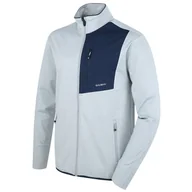 Bluzy sportowe męskie - Męska bluza Husky Ane Rozmiar: M / Kolor: jasnoszary - miniaturka - grafika 1
