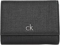 Portfele - Calvin Klein Damski portfel na co dzień, średni, potrójnie składany, rozmiar 0ne, Ck czarny, 0ne Size - miniaturka - grafika 1