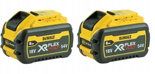 DeWalt DCB546T2 akumulator 18/54V 6,0/2,0Ah Li-Ion FlexVolt 2 sztuki - Akumulatory do elektronarzędzi - miniaturka - grafika 1
