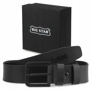 PASEK skórzany MĘSKI BIG STAR do spodni regulacja + ETUI 115/130 cm - Paski - miniaturka - grafika 1