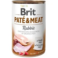 Mokra karma dla psów - Brit Pate & Meat Dog Rabbit KRÓLIK 400g  od 95zł +DO 3% ZWROTU W PROGRAMIE LOJALNOŚCIOWYM PATE-400-RABBIT - miniaturka - grafika 1