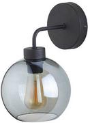 Lampy ścienne - TK Lighting Nowoczesny kinkiet szklany kula BARI GRAPHITE śr. 18cm grafitowy TK4019 - miniaturka - grafika 1