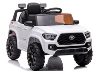 Pojazdy elektryczne dla dzieci - Toyota Tacoma biały , miękki fotelik pilot Licencja - miniaturka - grafika 1