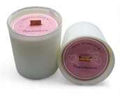 Świece - 2x Świeca Sojowa ręcznie wykonana biały matt 230 ml Pomarańcza - miniaturka - grafika 1