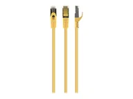Kable miedziane - GEMBIRD PP6A-LSZHCU-Y-10M patchcord RJ45 cat. 6A SFTP LSZH 10m żółty - miniaturka - grafika 1