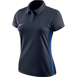 Nike Męski T-shirt W Nk Dry Acdmy18 Polo Ss czarny Obsydian/Royal Blue/(White) XS - Koszulki męskie - miniaturka - grafika 1