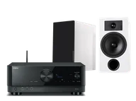 Kino domowe - Yamaha RX-V4A (czarny) + Tesi 3 (biały) - miniaturka - grafika 1