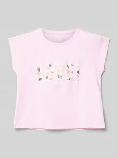 T-shirt z wyhaftowanym napisem i cekinami - Koszulki dla dziewczynek - miniaturka - grafika 1