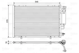 Chłodnica klimatyzacji VALEO 822613 1717509 FORD - Chłodnice - miniaturka - grafika 1