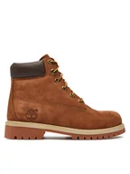 Botki damskie - Timberland Trapery 6 In Prem 14949 Brązowy - miniaturka - grafika 1
