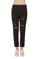 Spodnie damskie - Armani Exchange J51 Mid Waist dżinsy damskie, czarny, XS - miniaturka - grafika 1