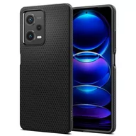 Etui i futerały do telefonów - SPIGEN Liquid Air do Xiaomi Redmi Note 12 Pro 5G/Poco X5 Pro 5G Czarny - miniaturka - grafika 1