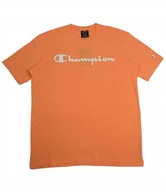 Koszulki męskie - CHAMPION T-SHIRT AMERICAN CLASSICS POMARAŃCZOWY S - miniaturka - grafika 1