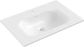 Umywalki - Mexen Vela umywalka wpuszczana w blat 71 x 46,5 cm, biała połysk - 25237000 - miniaturka - grafika 1